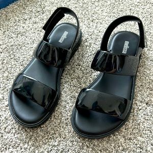 Melissa (Brazilian brand) sandals.